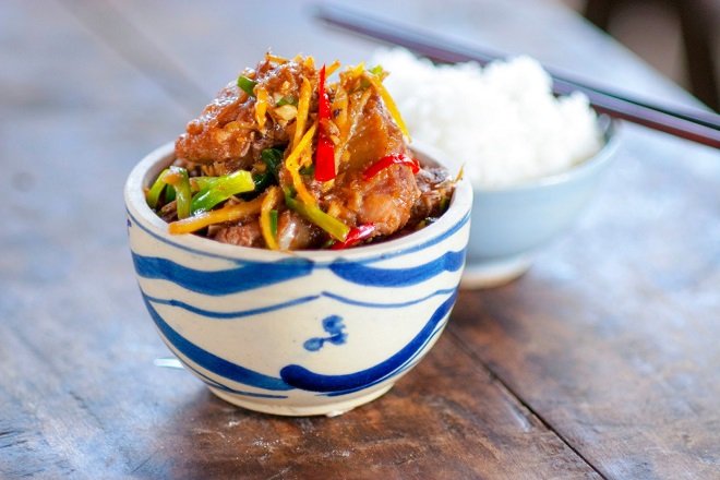 Asian food cooked in front of you